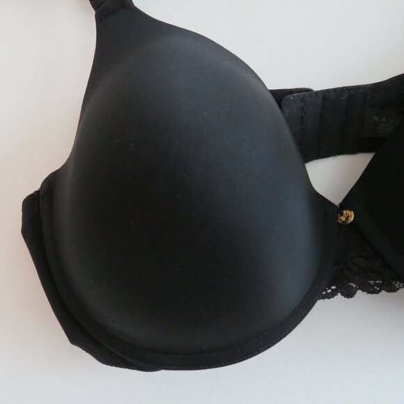 NATORI Body Double Lace Trim Contour Underwire Bra in Black - Size 38DD - Picture 5 of 11